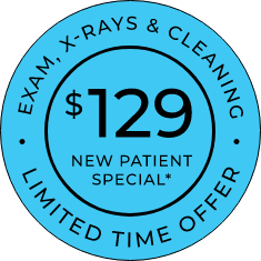 $129 New Patient Special stamp